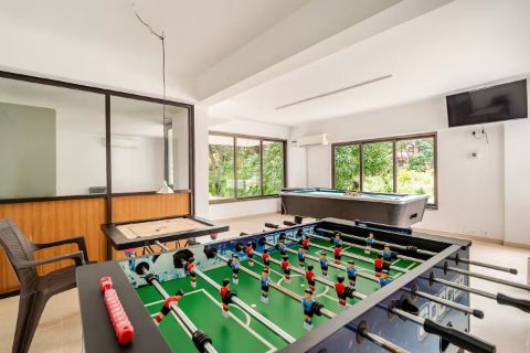 Foosball in the games room